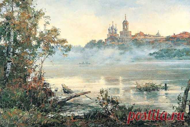 Высок и внятен колокольный зов. Художник Нестеренко Василий Игоревич (Россия, 1967). Пейзажное