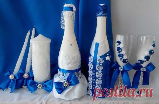 Свадебные бутылки своими руками (фото+видео)