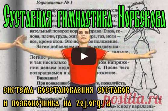 Видео упражнения суставной гимнастки Норбекова Вот ссылка на страницу, где можно посмотреть полную версию суставной гимнастики Норбекова —