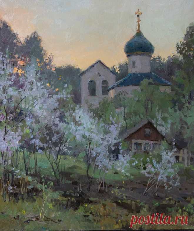 Художник — Станислав Брусилов.

«Май. Вишни цветут» (2022)