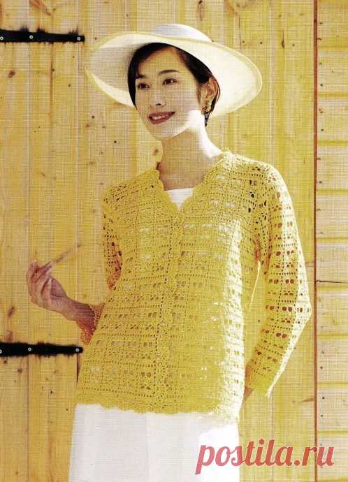 Кардиган крючком