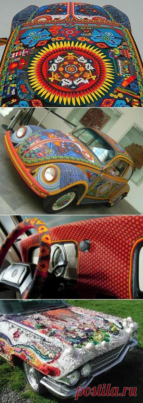 Декор автомобиля бисером