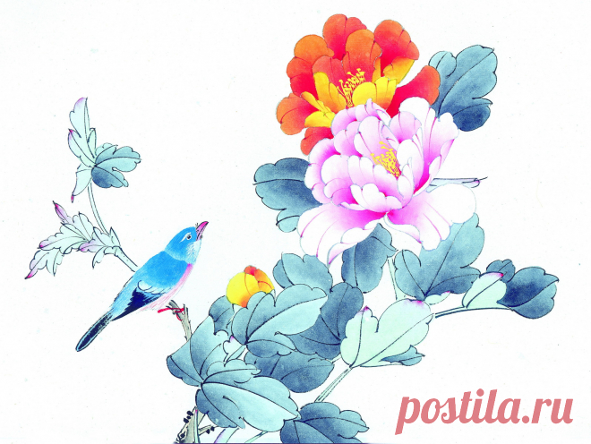 牡丹花工笔画高清_牡丹花工笔画高清画法