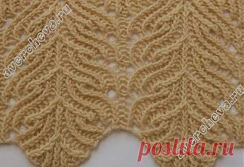 красивые узоры спицами | каталог вязаных спицами узоров