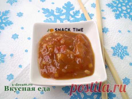 Китайский кисло-сладкий соус - рецепт приготовления - Вкусная еда