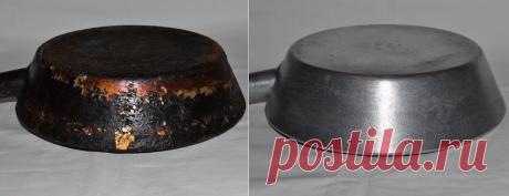 Старый проверенный способ, который помог мне очистить от нагара старую сковороду | На Даче | Яндекс Дзен