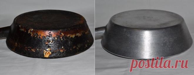 Старый проверенный способ, который помог мне очистить от нагара старую сковороду | На Даче | Яндекс Дзен