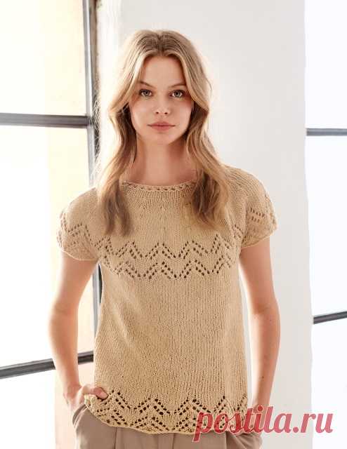Топ с ажурными полосами Only Cotton - Вяжи.ру