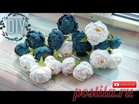 Пион для декора. Очень просто. Без молда и шаблона.Peony for decoration.. Without mold and template