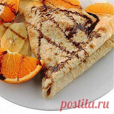 Апельсиново-шоколадные блины