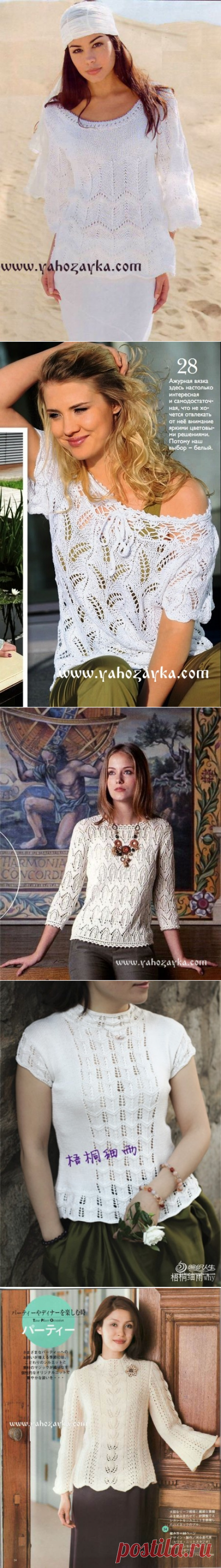 Летние кофточки (схемы,секционка)