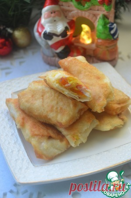Закусочные трубочки из лаваша - кулинарный рецепт