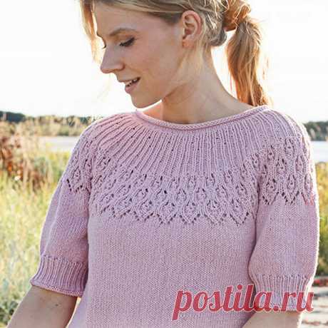 Вяжем симпатичные джемперы с короткими рукавчиками. 5 моделей спицами | Вязание с Paradosik_Handmade | Дзен