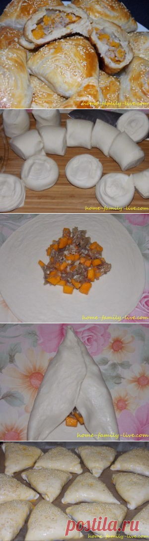 Самса с мясом и тыквой/Сайт с пошаговыми рецептами с фото для тех кто любит готовить