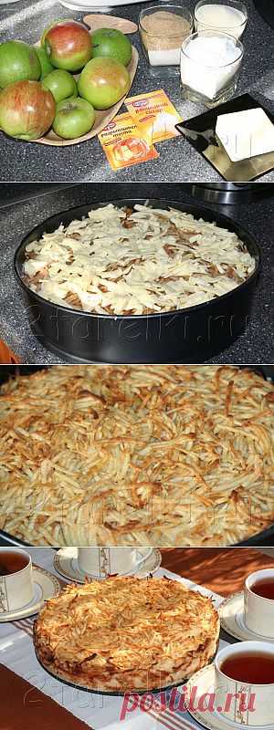 Яблочный пирог «3 стакана» .