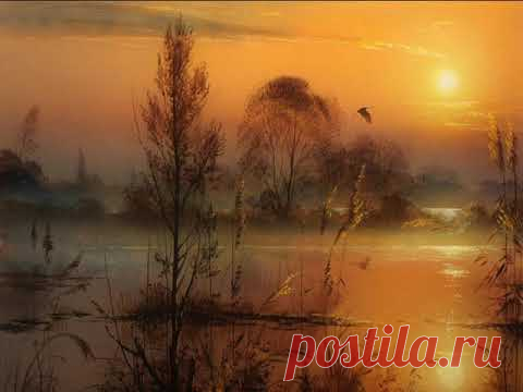 Живопись. Красиво о поздней осени - предзимье.
