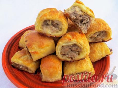 Рецепт: Ленивые пирожки с фаршем на RussianFood.com