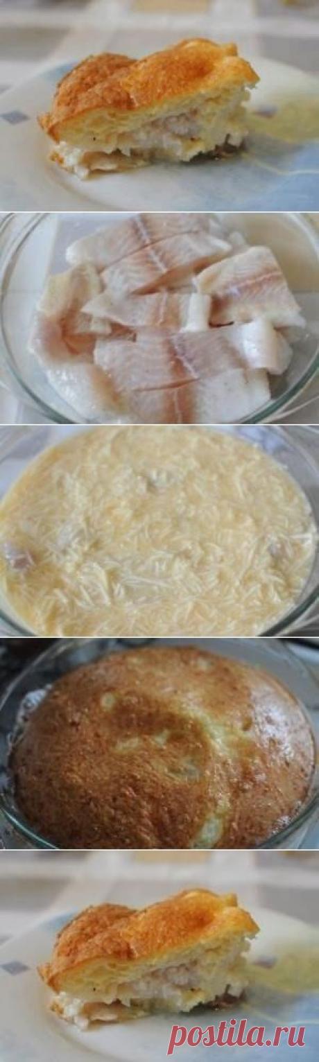 Как приготовить нежная рыба в сырном суфле - рецепт, ингридиенты и фотографии