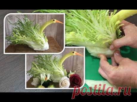 Cisne de legumes - como fazer passo a passo