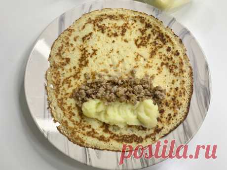 Ещё чаще стала готовить блинчики с двойной начинкой: вкусно очень и экономно (жаль, что раньше не додумалась) | NE_кухарка | Яндекс Дзен