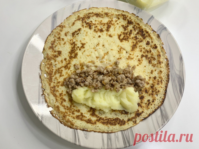 Ещё чаще стала готовить блинчики с двойной начинкой: вкусно очень и экономно (жаль, что раньше не додумалась) | NE_кухарка | Яндекс Дзен
