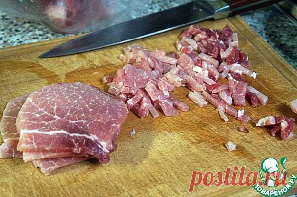Салат из морской капусты со свининой - кулинарный рецепт