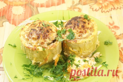 Фаршированные кабачки – Пошаговый рецепт с фото. Вторые блюда. Вкусные рецепты с фото. Блюда из овощей