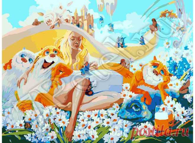 Блондинка 078-AS. Наборы для раскрашивания > Белоснежка > Животные.