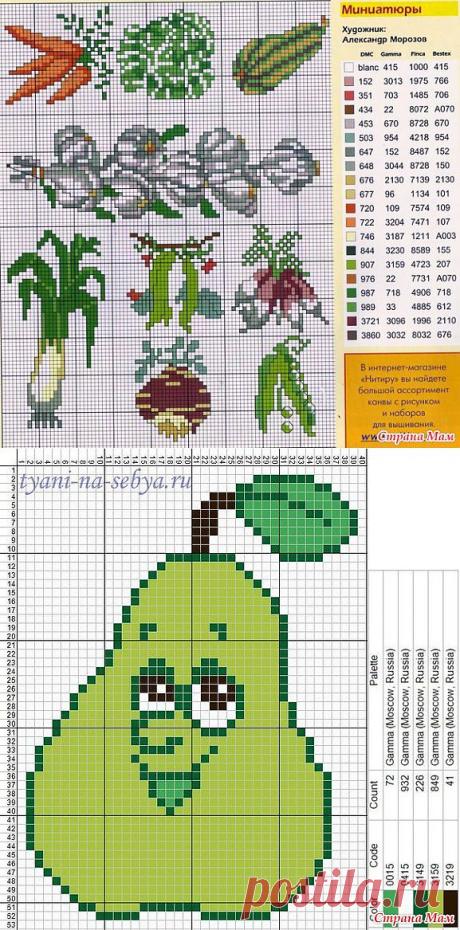 Вышивки для кухни. Можно расшить кухонное полотенце или салфетки.: Дневник группы &quot;Клуб рукоделия&quot; - Страна Мам