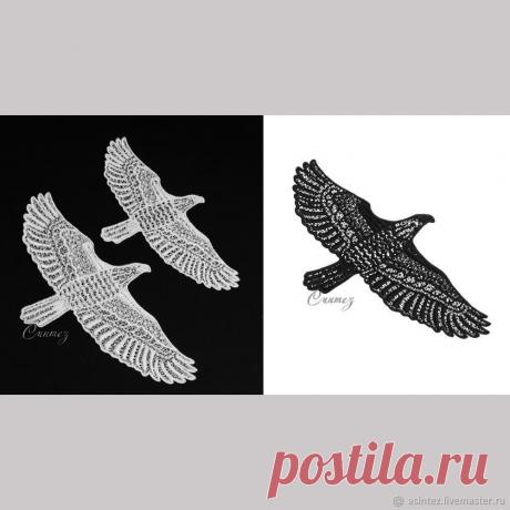 Орел вышитый патч аппликация FSL нашивка на одежду кружево – купить в интернет-магазине на Ярмарке Мастеров с доставкой - G003NRU | Москва