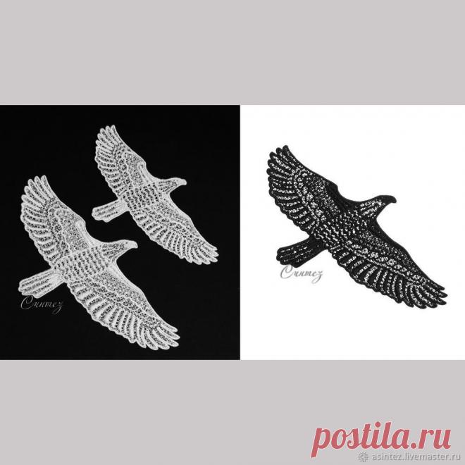 Орел вышитый патч аппликация FSL нашивка на одежду кружево – купить в интернет-магазине на Ярмарке Мастеров с доставкой - G003NRU | Москва