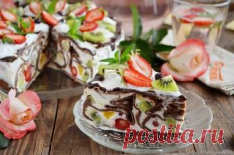 Фантастический блинный торт - пошаговый рецепт с фото на Повар.ру