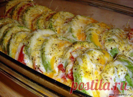 Кабачки из духовки под сыром