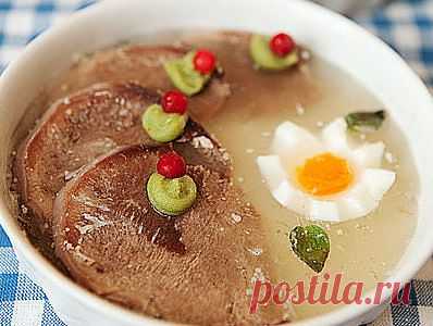 Заливной язык - рецепт приготовления с фото / COOK-MASTER.RU