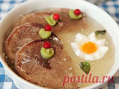Заливной язык - рецепт приготовления с фото / COOK-MASTER.RU