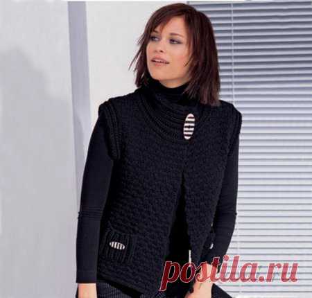 Жилет спицами » Сайт "Ручками" - делаем вещи своими руками
