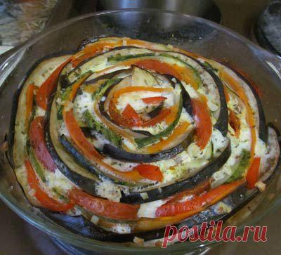 Запеканка А-ля Рататуй, второе блюдо. Пошаговый рецепт с фото