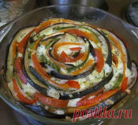 Запеканка А-ля Рататуй, второе блюдо. Пошаговый рецепт с фото