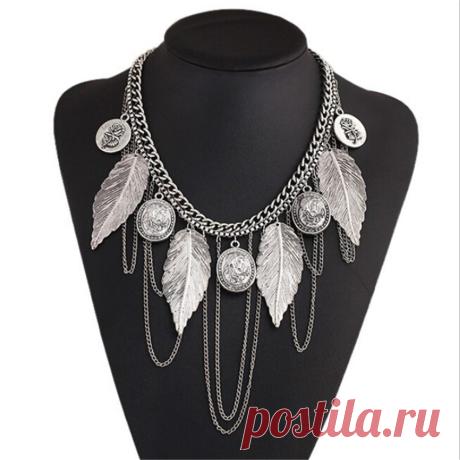 ювелирные изделия ожерелье женщины Picture - More Detailed Picture about 2016 new punk retro avatar leaves coin necklace tassel multi layer necklaces Jewelry necklace women free shipping Picture in Цепи from TideFor Me Store | Aliexpress.com | Alibaba Group