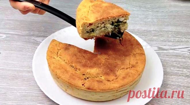 Лучшее Тесто для Заливных ПП Пирогов!Простейший Заливной ПП ПИРОГ для Похудения с яйцом и зелёным луком/Рецепт теста на кефире | Украсить стол | Дзен