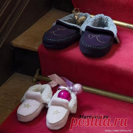 Шьем теплые домашние тапочки. Выкройка тапочек в натуральную величину
