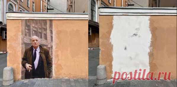 В Питере завхоз закрасила портрет к 80-летию Бродского Намалевали тут!