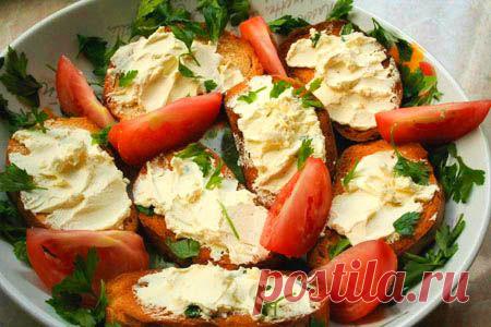 Рецепт бутербродов со сливочным сыром