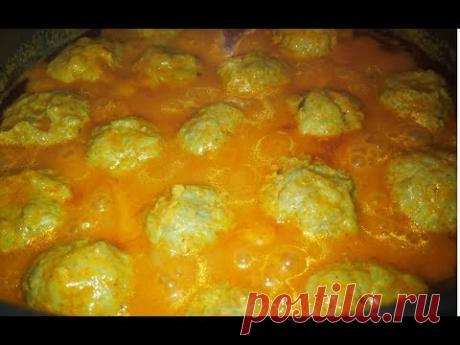 Тефтели в томатно- сметанном соусе