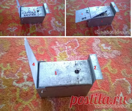 Гуманная мышеловка из обычной оцинкованной жести