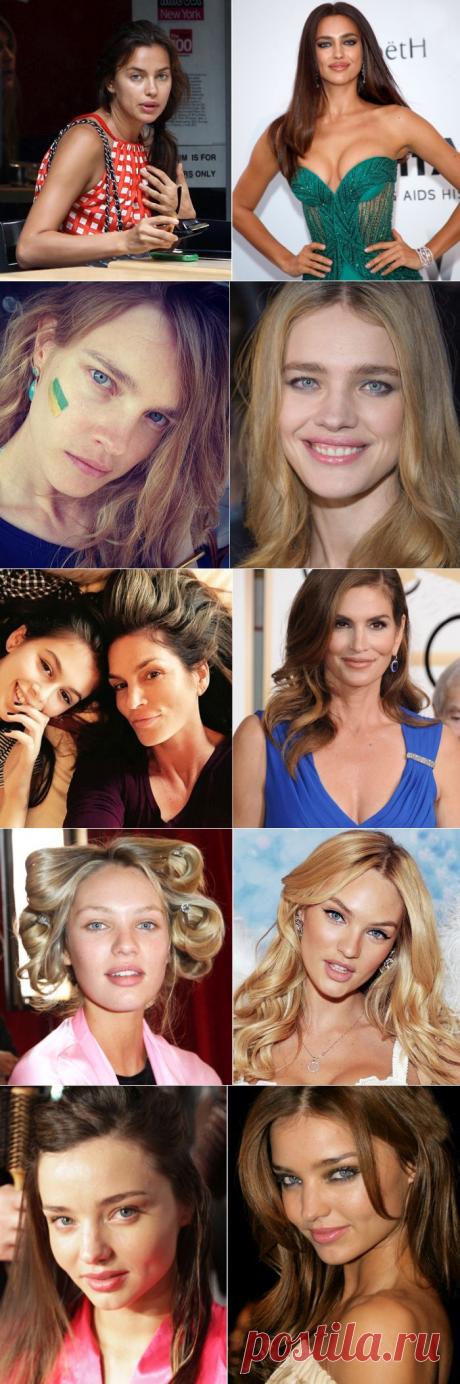 «Настоящие» лица супермоделей