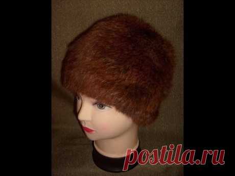 Вязаная шапочка из меха. Мастер-класс. Knitted hat with  fur. Tutorial.