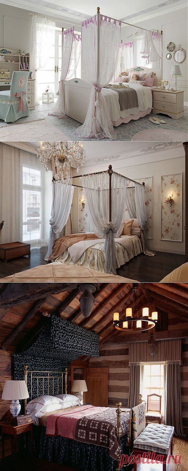 Балдахин в интерьере спальни: 60 идей ~ Sweet home