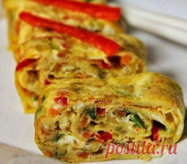 Яичные роллы рецепт