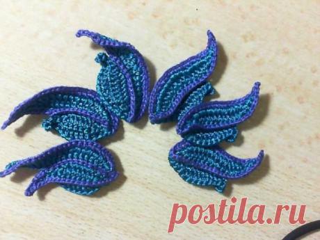 Мастер-класс Завиток и листик к завитку Часть 5 - Вязание, Уроки и мастер-классы на yarukodel.com